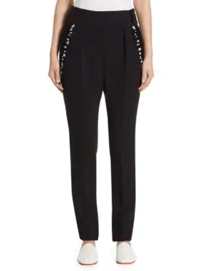 Shop The Row Searl Beaded Trousers In Black