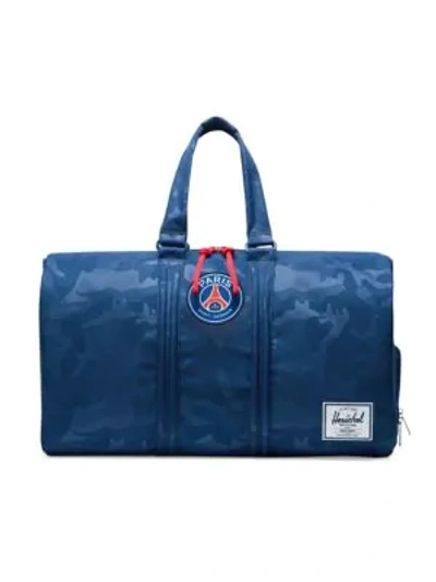 Shop Herschel Supply Co Herschel X Paris Saint Germain Club Novel Duffel Bag In Patriot Blue
