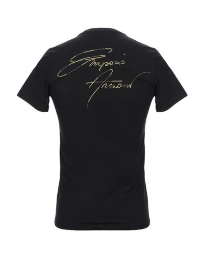 Shop Emporio Armani T-shirts In Black