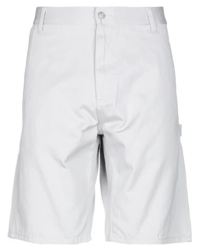 Shop Carhartt Shorts & Bermuda Shorts In Light Grey