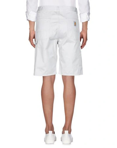 Shop Carhartt Shorts & Bermuda Shorts In Light Grey