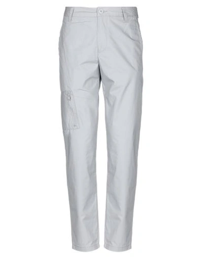 Shop Armani Exchange Casual Pants In Light Grey