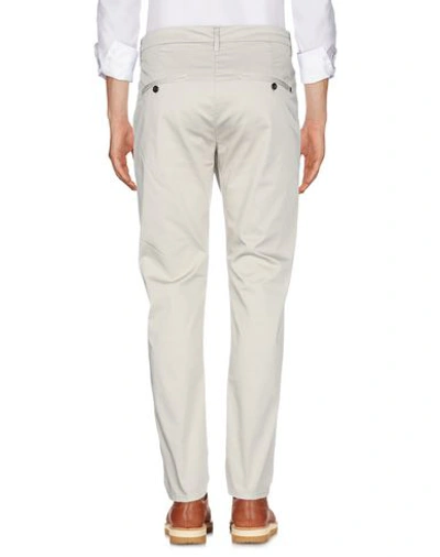 Shop Dondup Man Pants Ivory Size 31 Cotton, Polyester, Polyamide, Elastane In White