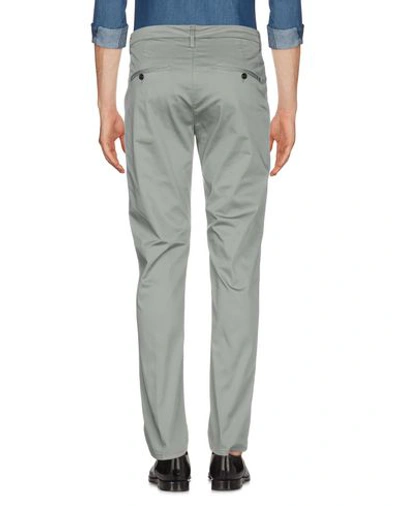Shop Dondup Man Pants Sage Green Size 36 Cotton, Polyester, Polyamide, Elastane