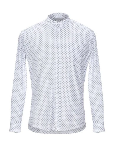 Shop Grey Daniele Alessandrini Man Shirt White Size 17 Cotton, Elastane