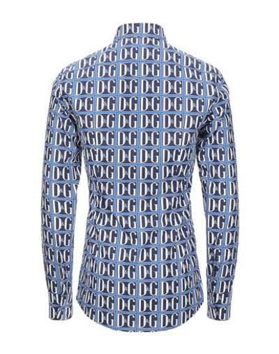 Shop Dolce & Gabbana Man Shirt Blue Size 15 Cotton
