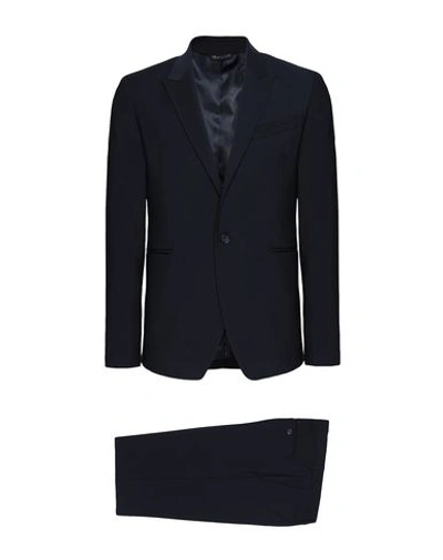 Shop 8 By Yoox Suits In Dark Blue