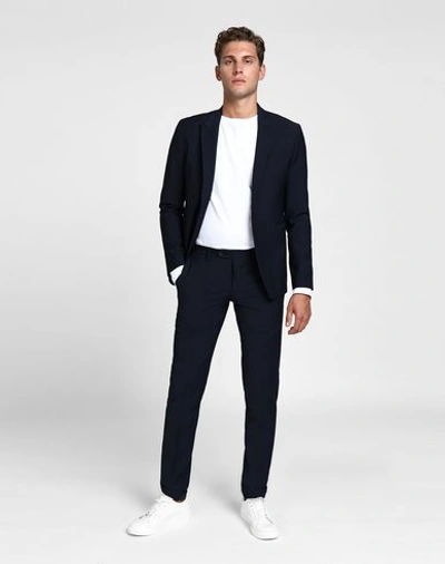 Shop 8 By Yoox Suits In Dark Blue