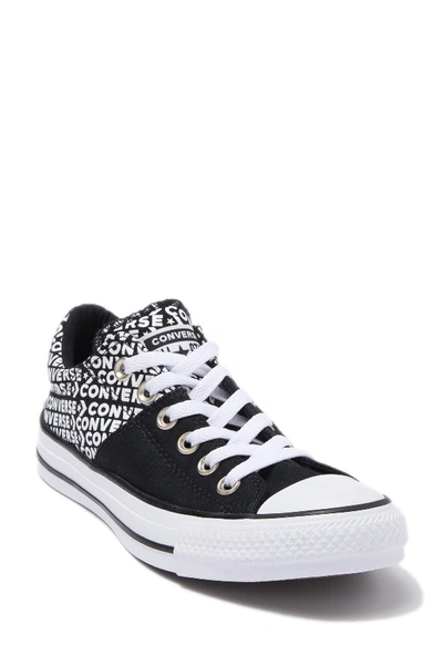 Shop Converse Chuck Taylor All-star Madison Logo Sneaker (women's) In Black/white/bla