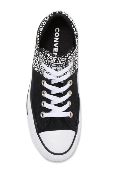 Shop Converse Chuck Taylor All-star Madison Logo Sneaker (women's) In Black/white/bla