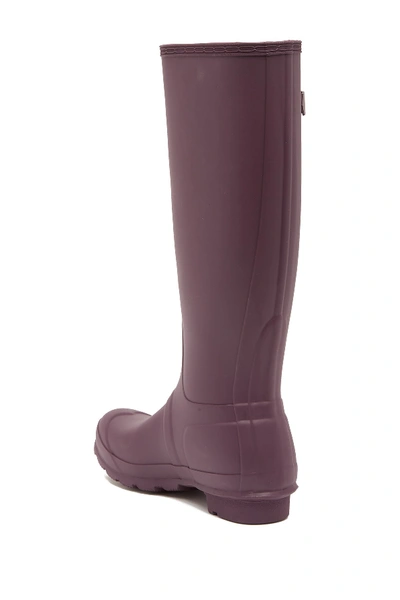 Shop Hunter Original Tall Waterproof Rain Boot In Black Grape