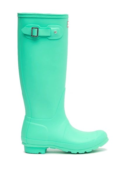 Shop Hunter Original Tall Waterproof Rain Boot In Ocean Swell