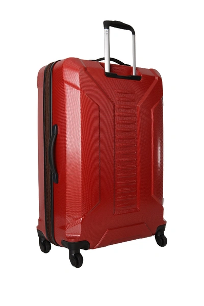 Shop Timberland Red Glencliff 20" Hardside Expandable Spinner Suitcase