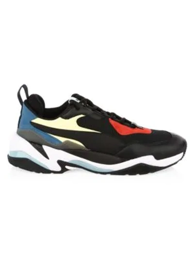Puma Men's Thunder Spectra Color-block Low-top Sneakers In Black