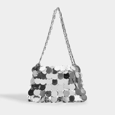 Shop Paco Rabanne Sparkle 1969 Iconic Oversized Sequin Bag In Metallic