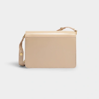 Shop Marni Trunk Bag In Soft Beige Calfskin