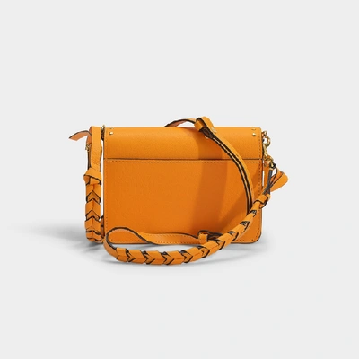 Shop Jw Anderson Logo Bag In Yellow Studded Leather
