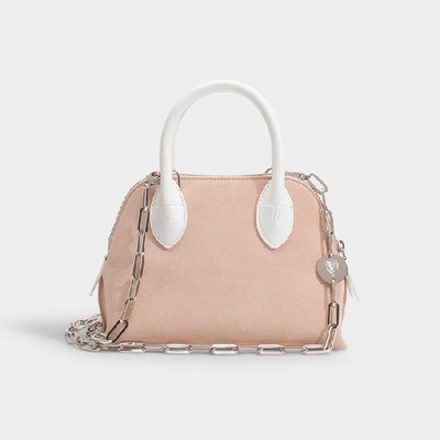 Shop Lanvin Magot Mini Colorblock Bag In Pink