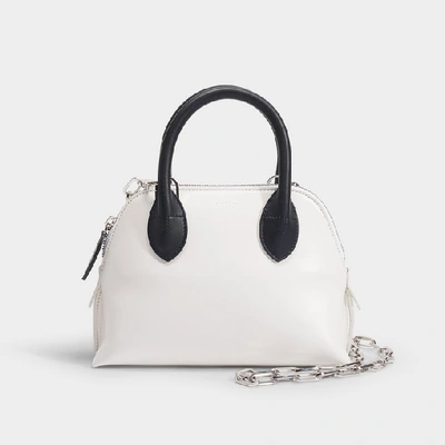 Shop Lanvin Magot Mini Colorblock Bag In White