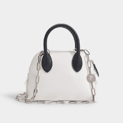 Shop Lanvin Magot Mini Colorblock Bag In White