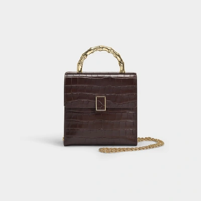 Shop Loeffler Randall Tani Mini Square Crossbody Bag In Brown