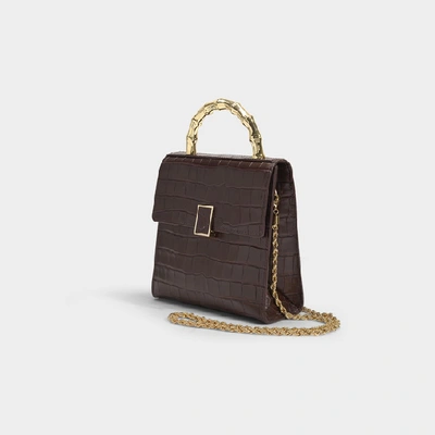 Shop Loeffler Randall Tani Mini Square Crossbody Bag In Brown