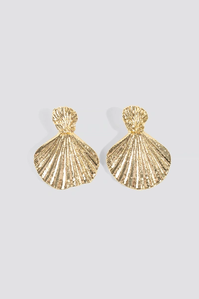 Shop Trendyol Sea Shell Patterned Bijouterie Earrings - Gold
