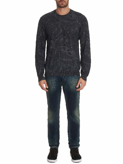 Shop Robert Graham Men's Bonanova Sweater In Grey Size: 4xl By