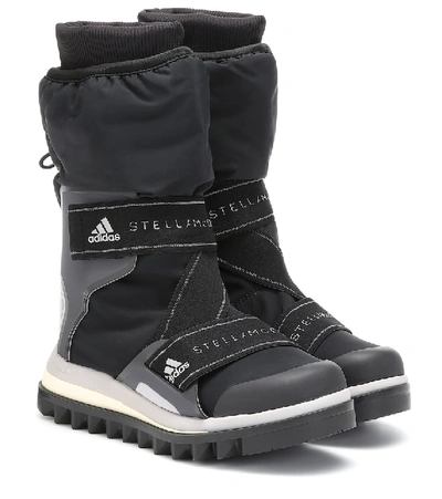 Shop Adidas By Stella Mccartney Logo Snow Boots In Black