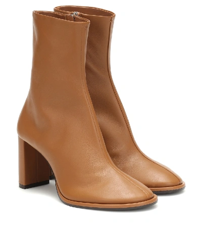 Shop The Row Teatime Leather Ankle Boots In Brown