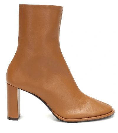 Shop The Row Teatime Leather Ankle Boots In Brown