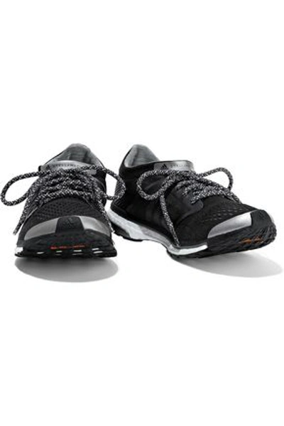 Shop Adidas By Stella Mccartney Adizero Adios Mesh Sneakers In Black