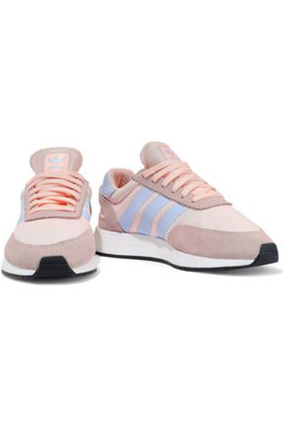 Shop Adidas Originals I-5923 Leather And Suede-trimmed Neoprene Sneakers In Blush