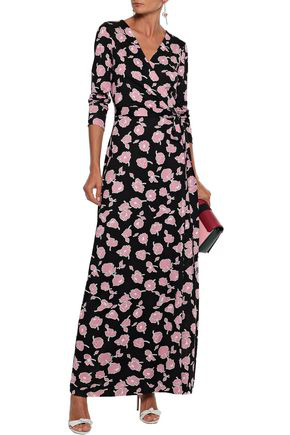 dvf maxi wrap dress