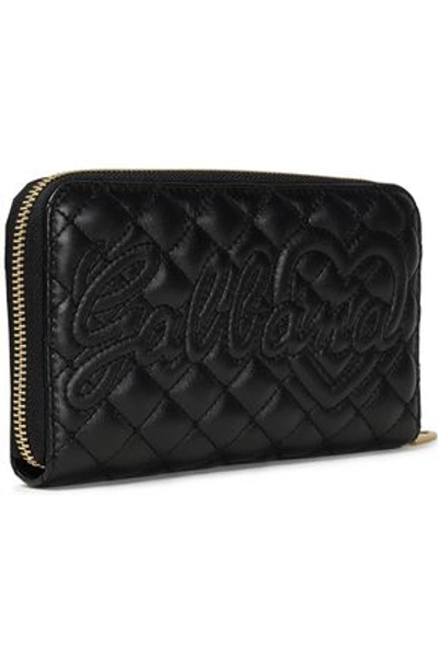 Shop Dolce & Gabbana Woman Quilted Leather Continental Wallet Black