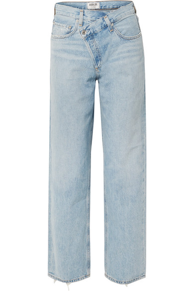 agolde criss cross straight leg jean