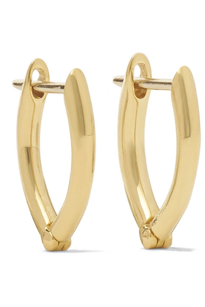 Shop Melissa Kaye Cristina Small 18-karat Gold Earrings