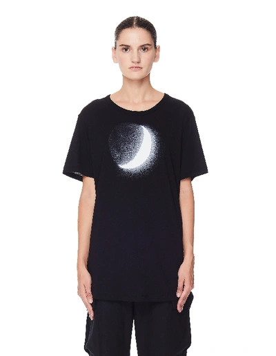 Shop Ann Demeulemeester Black Moon Printed T-shirt