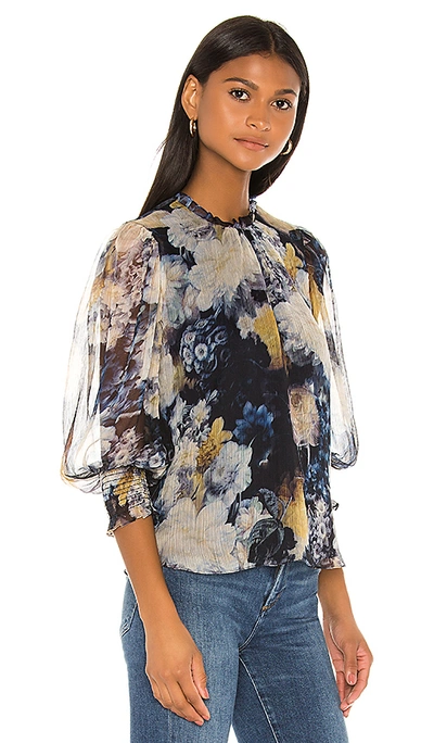 Shop Amanda Uprichard Helene Top In Blue. In Midnight Dream