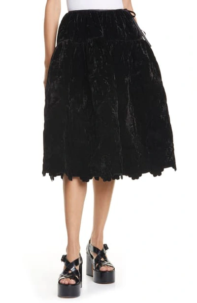 Shop Cecilie Bahnsen Rose Voluminous Panel Skirt In Black