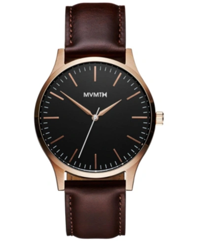Shop Mvmt Men's The 40 Brown Leather Strap Watch 40mm