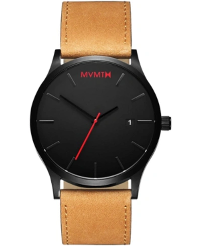 Shop Mvmt Men's Classic Tan Leather Strap Watch 45mm