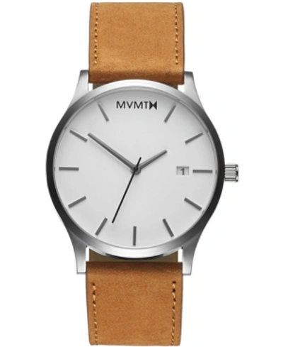 Shop Mvmt Men's Classic Tan Leather Strap Watch 45mm