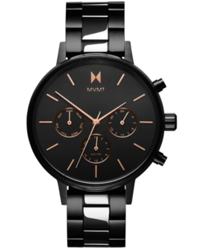 Shop Mvmt Women's Nova Crux Two-tone Stainless Steel Bracelet Watch 38mm In Black