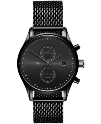 Shop Mvmt Men's Voyager Black Stainless Steel Mesh Watch 42mm
