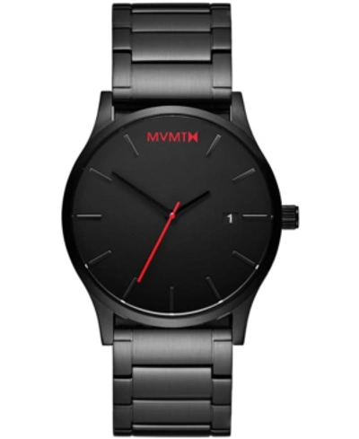 Shop Mvmt Men's Classic Black Stainless Steel Bracelet Watch 45mm