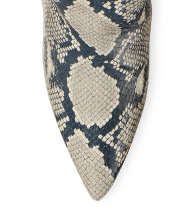 Shop Stuart Weitzman Millie In Black And White Python Printed Leather