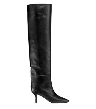 stuart weitzman black leather boots