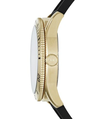 Shop Armani Exchange Wrist Watch In Gold