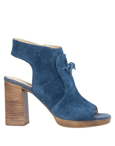 Shop Manas Sandals In Dark Blue